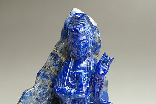 プレミアムグレード　ラピスラズリ　観音　アフガニスタン産