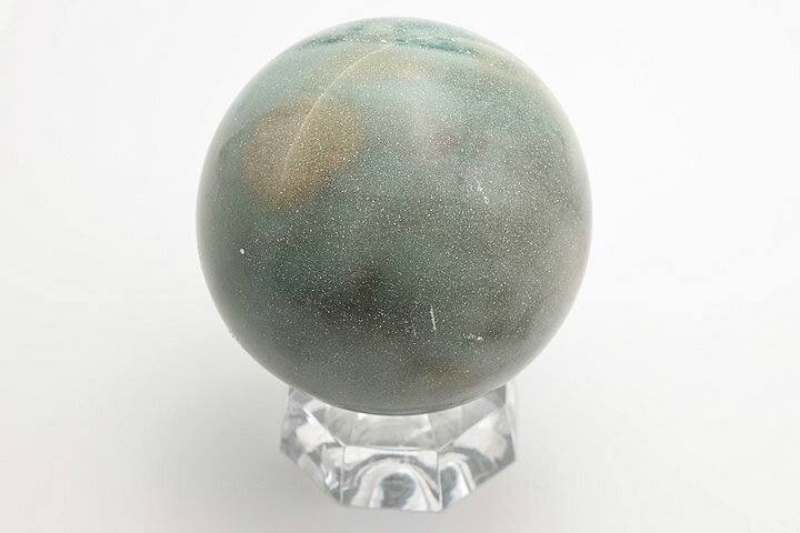 53mm グリーンスレイマンアゲート丸玉ファイナルグレード インド・ジャイプール産