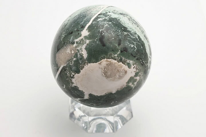 50mm グリーンスレイマンアゲート丸玉ファイナルグレード インド・ジャイプール産