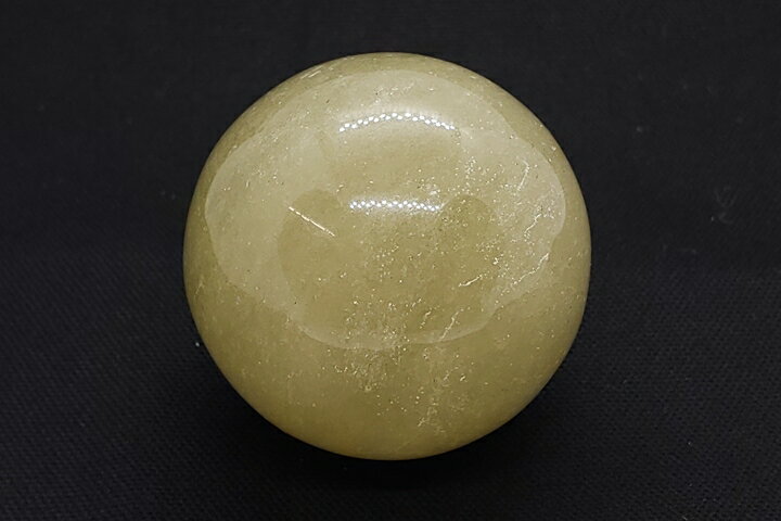 39mmリビアングラス(リビアグラス)丸玉 エジプト産　ファイナルグレード　鑑別書付き