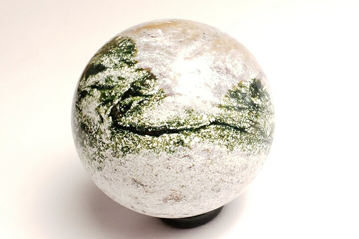 52mmグリーンスレイマンアゲート丸玉ファイナルグレード インド・ジャイプール産