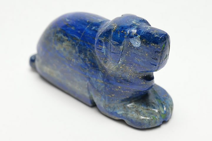 ラピスラズリ彫刻 イヌ