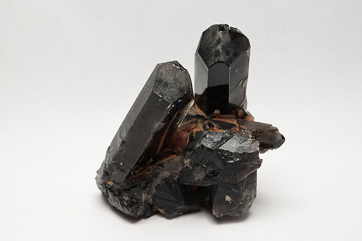 チベットモリオンクラスター　黒水晶　モーリオン 四川省産