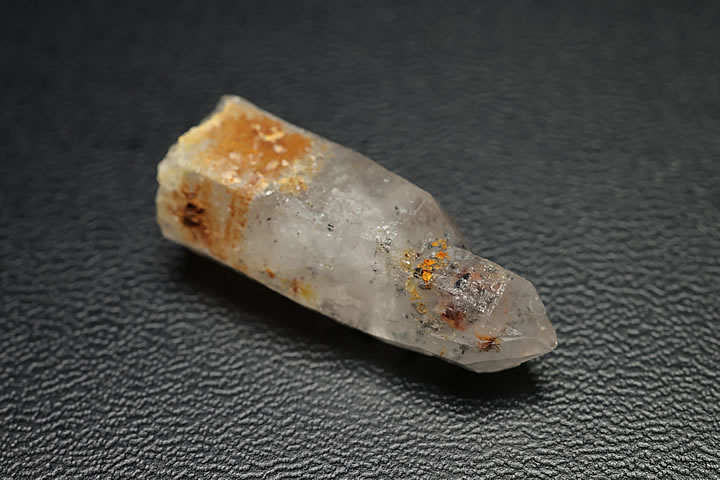 超レア品!磁硫鉄鉱入り水晶(日本水晶)　長野県南佐久郡南相木町栗生産 ケース入り