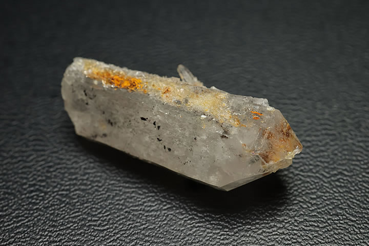 超レア品!磁硫鉄鉱入り水晶(日本水晶)　長野県南佐久郡南相木町栗生産 ケース入り