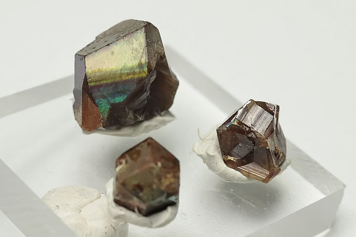 奈良県天川村産 レインボーガーネット単結晶 3個セット