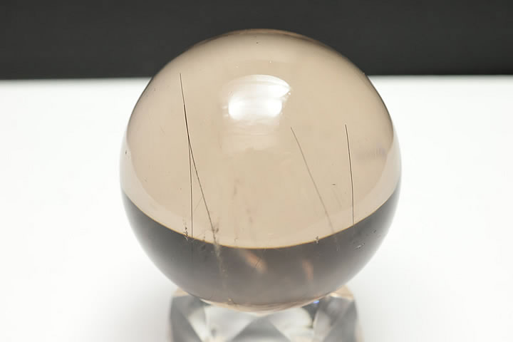 Rakuten - 41mmスモーキールチル水晶丸玉 ブラジル産