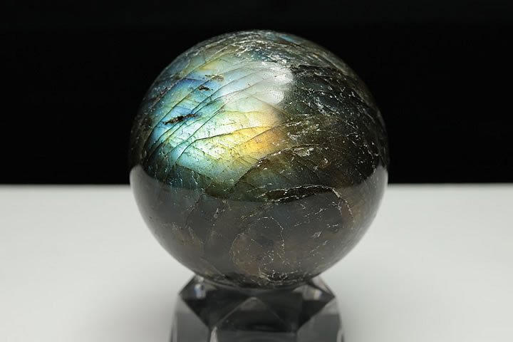Labradrite - 45mmラブラドライト丸玉 マダガスカル産