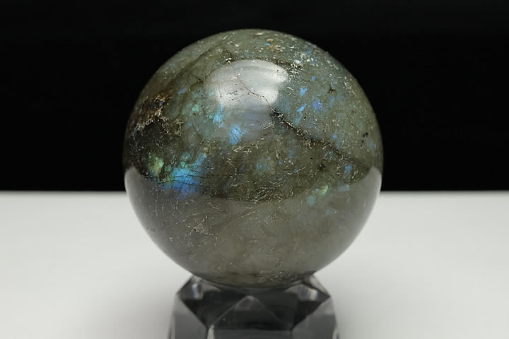 Labradrite - 46mmラブラドライト丸玉 マダガスカル産