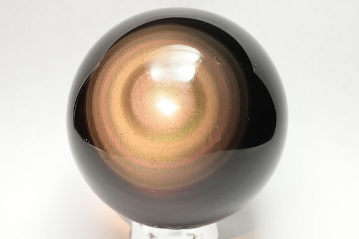乐天商城 - 71mmレインボーオブシディアン丸玉 メキシコ産