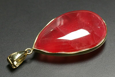 16Aインカローズペンダント(アルゼンチン産)18金加工