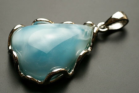 高品質ラリマーペンダントトップ