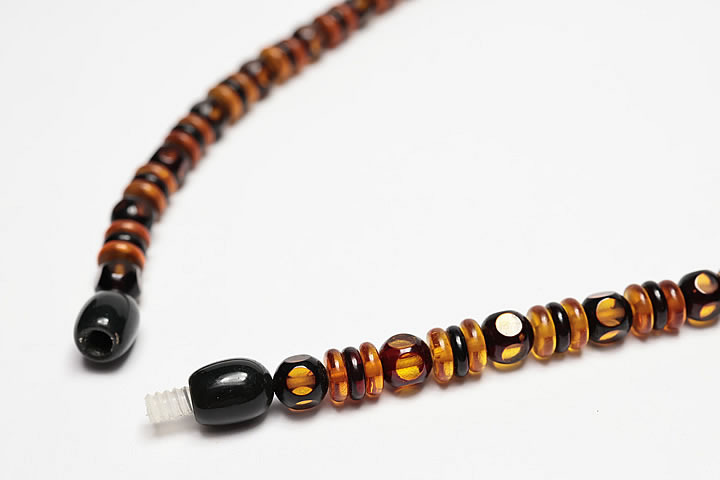 高品質コハクネックレス