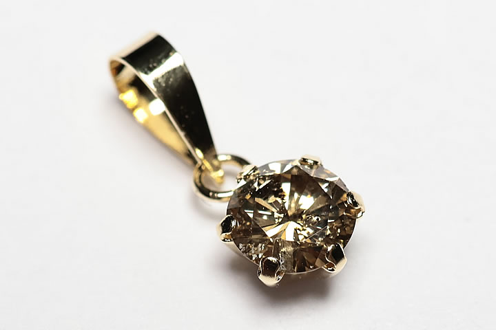 0.30ctダイヤモンドペンダントトップ K18YG