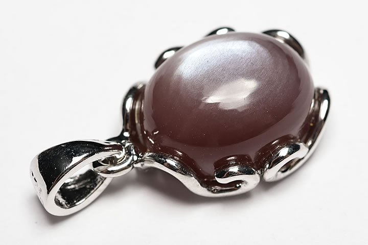 オレンジムーンストーンペンダントトップ トップグレード