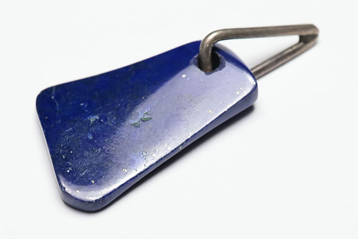 最高級ラピスラズリ穴あきペンダントトップ