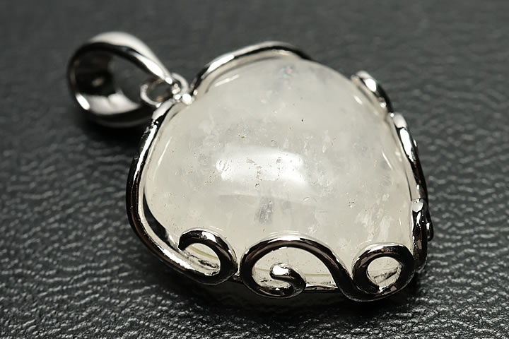 アゼツライトハートペンダントトップ(プログラミング済ノースカロライナ州産)