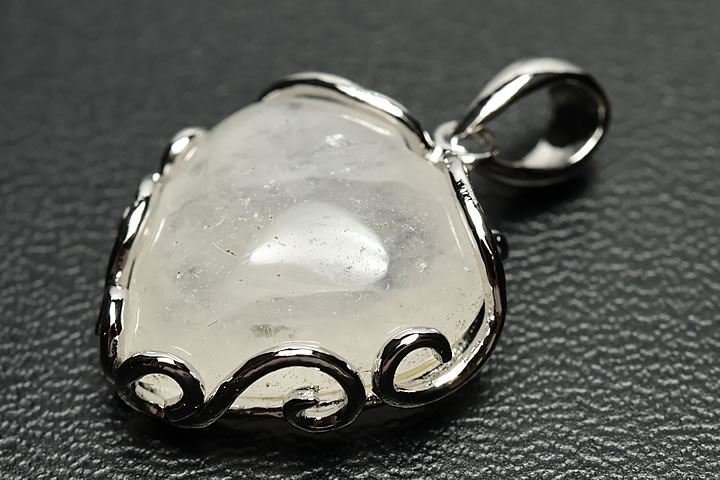 アゼツライトハートペンダントトップ(プログラミング済ノースカロライナ州産)