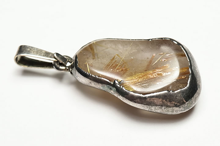 ゴールドルチル ラフ磨きペンダントトップ