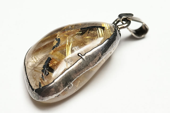 ゴールドルチル ラフ磨きペンダントトップ