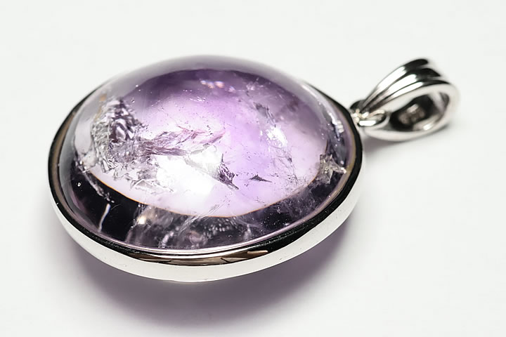 超レア品エレスチャルアメジスト水入りペンダントトップ マダガスカル産