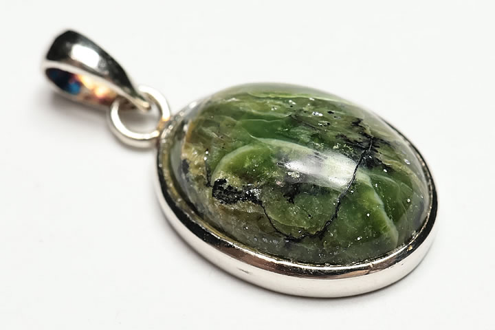 グリーンオパール オーバル ペンダントトップ