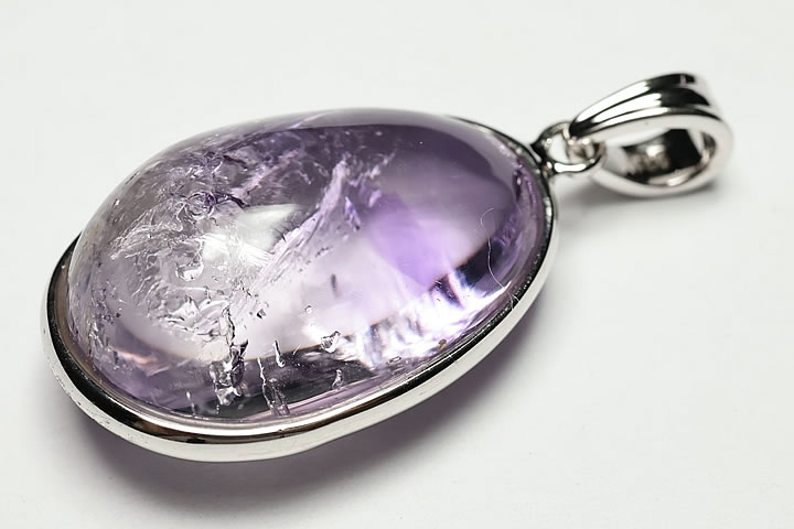 超レア品！エレスチャルアメジスト水入りペンダントトップ マダガスカル産