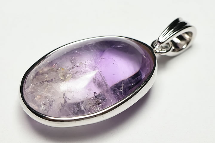超レア品！エレスチャルアメジスト水入りペンダントトップ マダガスカル産