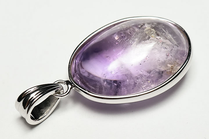 超レア品！エレスチャルアメジスト水入りペンダントトップ マダガスカル産