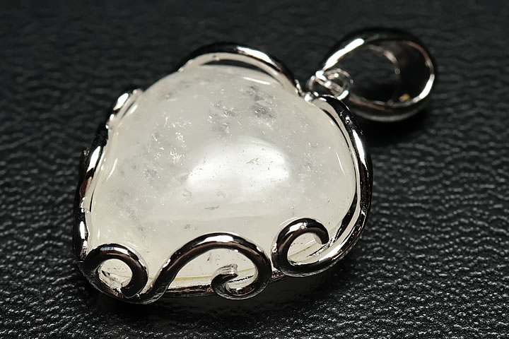 アゼツライトハートペンダントトップ(プログラミング済ノースカロライナ州産)