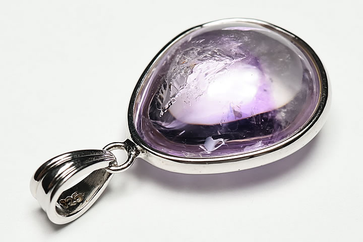 超レア品！エレスチャルアメジスト水入りペンダントトップ マダガスカル産
