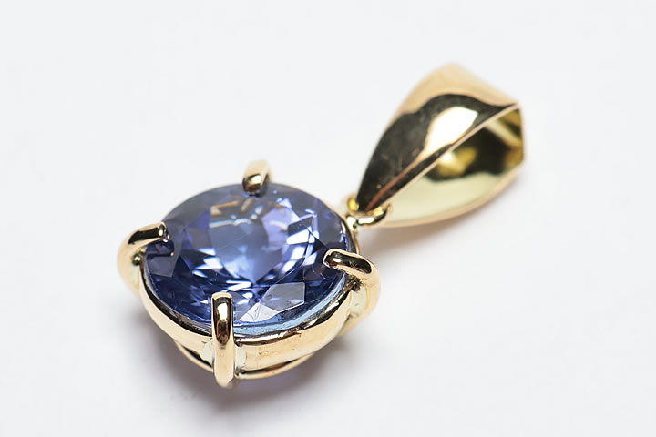 1.42ct宝石質タンザナイトペンダントトップ　ファイナルグレード++++++　18金