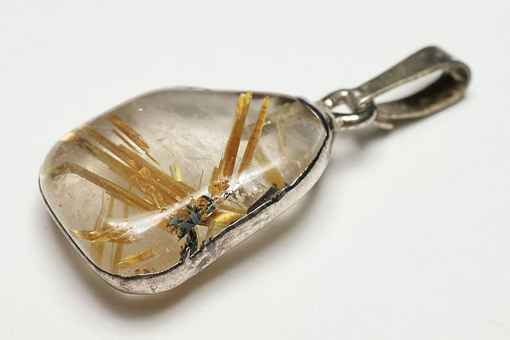 Rakuten - ゴールドルチル ラフ磨きペンダントトップ