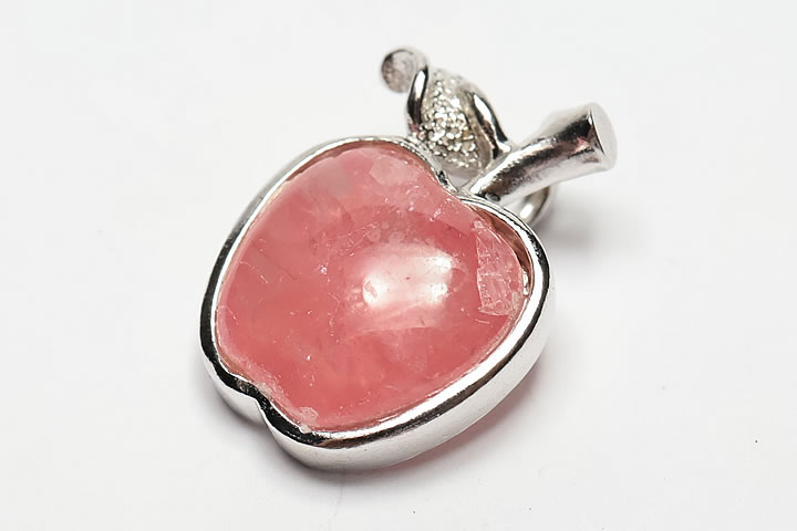 ロードクロサイト(インカローズ) アップル ペンダントトップ