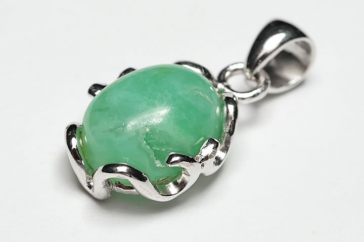 宝石質ジェムシリカペンダントトップ ペルー産