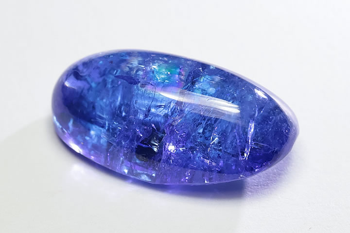 樂天商城 - 17.46ct 宝石質タンザナイト カボションルース　タンザニア産　ファイナルグレード++++