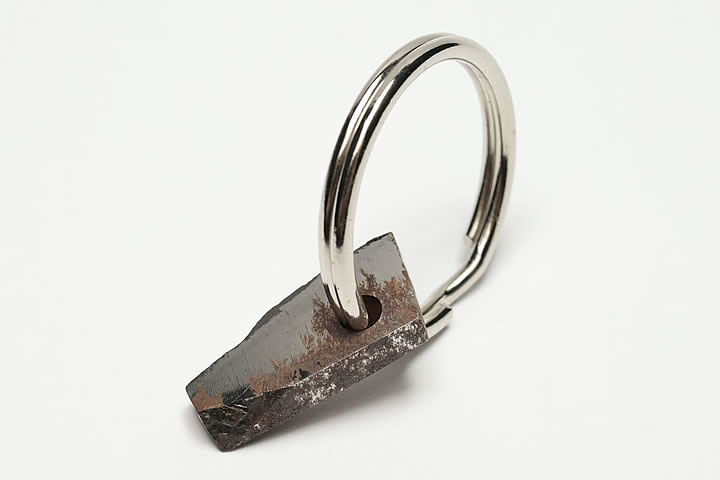 ナチュラルギベオン　キーホルダー 鏡面仕上げ ナミビア産