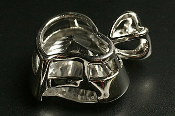 最高級品5Aグレード水晶ハートカットペンダントトップ