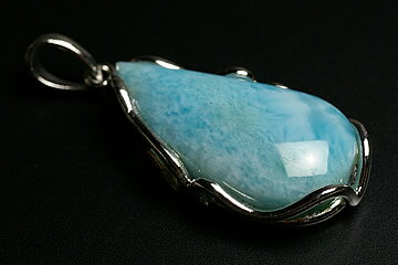 高品質ラリマーペンダントトップ