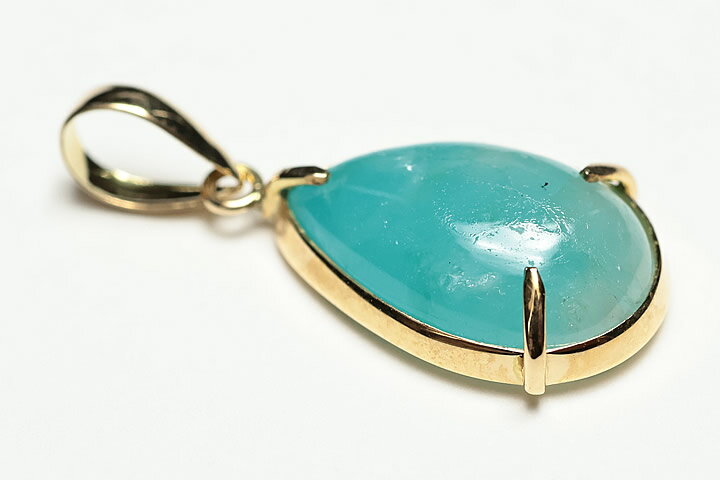 4.34ctヘミモルファイトペンダント(エスペランサ)K18　ファイナルグレード++ 鑑別書付き