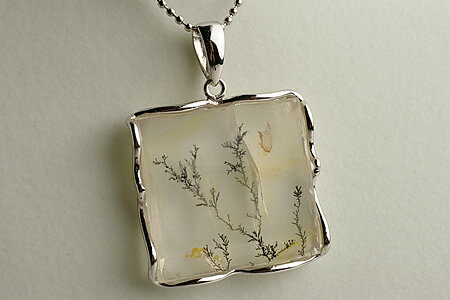 デンドライト　デンドリチックアゲート　ペンダントトップ　最高級品(3.0)