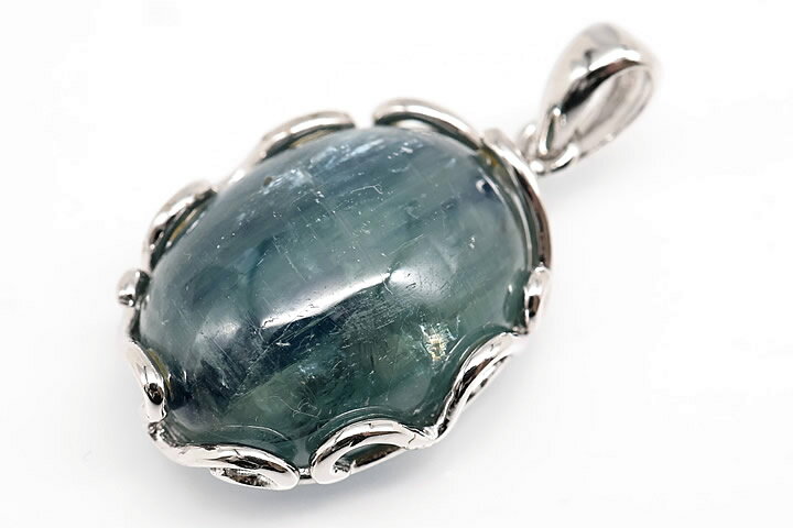 タンザニア産グリーンブルーカイヤナイトペンダントトップ ファイナルグレード