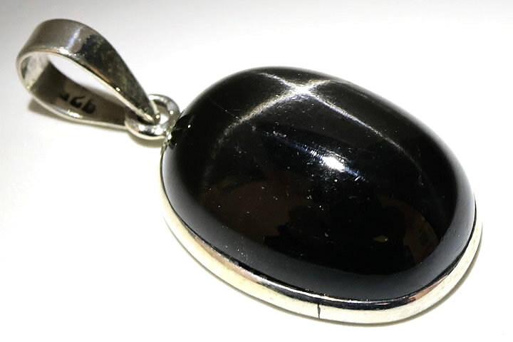 最高級品5Aブラックスター(ブラックダイオプサイト)ペンダントトップ