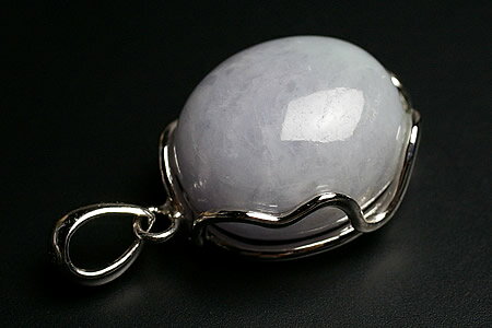 プレミアムグレード　ミャンマー産　ラベンダーヒスイペンダントトップ