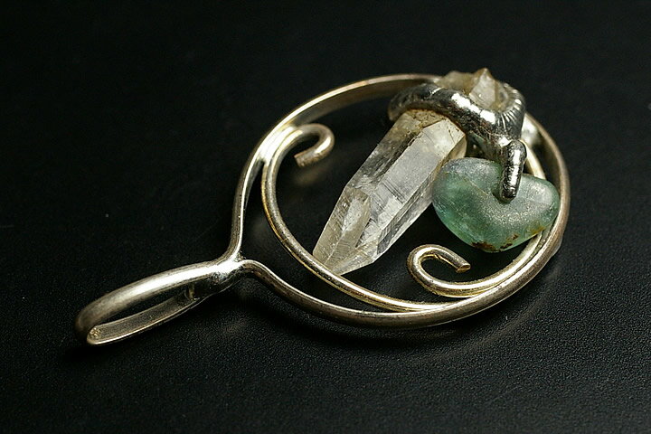 コロンビアレムリアンハンドメイドペンダントトップ　ガイガーミネラル社正規品