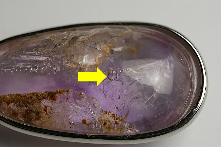 超レア品！エレスチャルアメジスト水入りペンダントトップ マダガスカル産