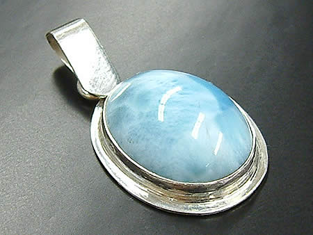 高品質ラリマーペンダントトップ