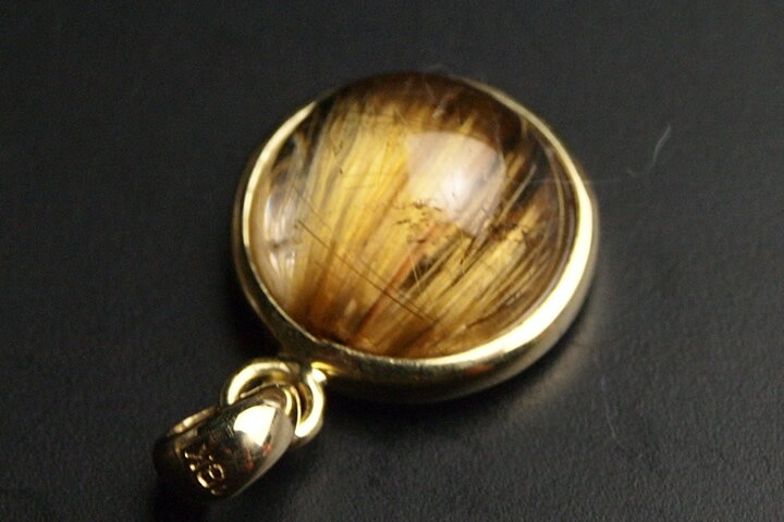 ゴールドルチルK18ペンダントトップ　ファイナルグレード++