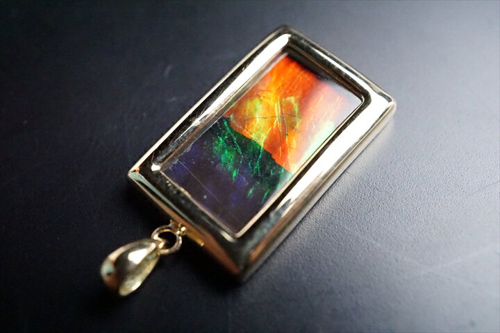 幻の名品　コーライトペンダントトップ K18　宝石質グレード+++