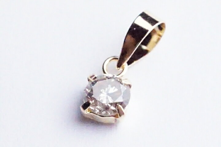 0.20ctダイヤモンドペンダントトップ K18YG　　高品質グレード 国内加工品